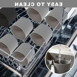 4-delige herbruikbare muffinblikken van siliconen voor airfryer en oven, BPA-vrij, ideaal voor mini muffins en snacks, grijs en zwart — thumbnail 5