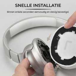 Somstyle Oorkussens Geschikt Voor JBL Tune 760BTNC, 750BT, 710BT, 700BT & 700BTNC - 2 Stuks - Zacht Schuim - Eiwitleer - Wit — thumbnail 5