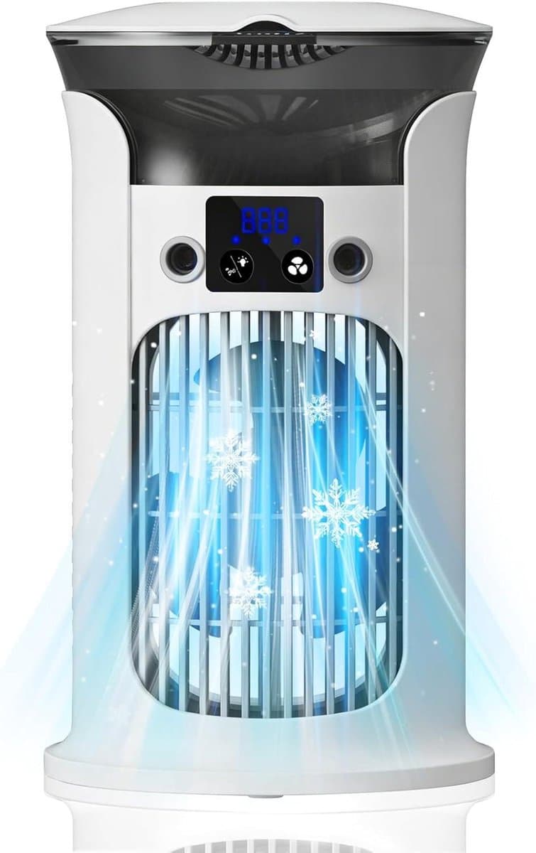 Mobiele Airco - Verplaatsbare Koeler - Ruimte Koelen - Energiezuinig Model - Compact Formaat - Wit — afbeelding 1