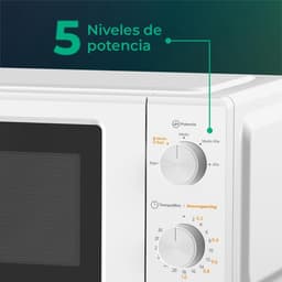Magnetron - Oven Verwarming - Snel Eten Opwarmen - Eenvoudige Reiniging - 19 liter - Wit — thumbnail 2