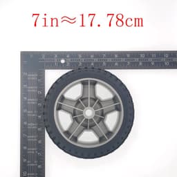 Dailygoods- Grasmaaierwiel 7 Inch - 2 Stuks - Compatibel met Husqvarna/Poulan/Weed Eater - Artikelnummer 532430501 - Duurzaam materiaal - Eenvoudige installatie - Maaierwiel — thumbnail 3