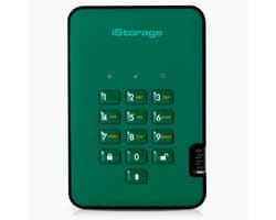 Beveiligde Draagbare SSD 128 GB Groen met Wachtwoord en Hardwareversleuteling