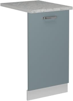 Vaatwasserpaneel voor 45 cm vaatwasser, Blauw-grijs marmerlook — thumbnail 1