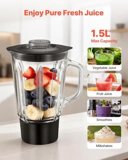 Keukenmachine - Mixer - Maaltijden Bereiden - 5-in-1 Functionaliteit - 6 Liter Kom - Zilverkleurig — thumbnail 4