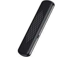 Compacte Bluetooth-luidspreker, geschikt voor gebruik in de zak, met botgeleidingstechnologie, muziekdoosje voor onder het kussen, en een slaaphulpmiddel met witte ruis, zwart.