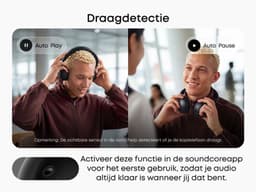 soundcore Space 2 by Anker, Active Noise Cancelling Koptelefoon, Comfortabele Pasvorm, 50H Speeltijd, LDAC Hi-Res Draadloze Audio, Dual Connection, Helderre Gesprekken, Bluetooth 6.1, Nap Mode, Draagdetectie — thumbnail 19