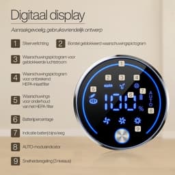 GoScrub® Steelstofzuiger Draadloos - 680W - Kruimeldief - 4 Opzetstukken - Stofzuiger 35kPa zuigkracht - Zonder zak op accu - Inclusief muurhanger - X680 Ultra — thumbnail 4