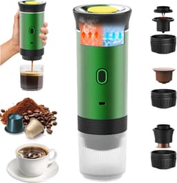 YOR® Draagbare Koffiemachine - Blender To Go - Draagbare Blender - Groen - 9cm x 9cm x 27cm — thumbnail 1