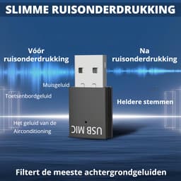 TRANSNECT Mini USB Microfoon met Ruisonderdrukking voor PC - Geschikt voor Vergadering, Bellen en Gaming — thumbnail 4