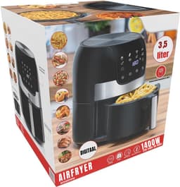 RVV® Heteluchtoven - Oven - Airfryer Oven - 23 Liter- 1200 Watt - Zilver - 28cm x 33cm x 36cm — thumbnail 2