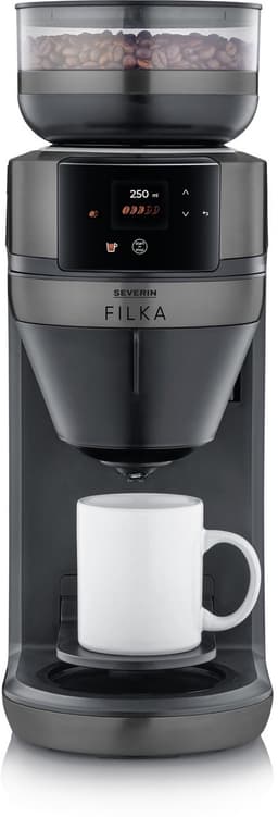 Severin KA 4854 FILKA Filterkoffiezetapparaat – Volautomaat – Bonen & Filterkoffie – 5 Sterktes – Touch Display – Dark Inox – Glazen Kan — thumbnail 2
