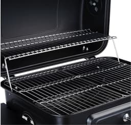LeeuwenChoice® BBQ Pro Serie - Houtskool BBQ Wagen - Met Thermometer - Verrijdbaar met Wielen - Inclusief Zijtafels & Opbergruimte — thumbnail 5