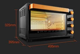 Magnetron Oven - Keukenapparaat - Snel Opwarmen - 32 Liter Capaciteit - 1500 Watt Vermogen - Groen — thumbnail 4