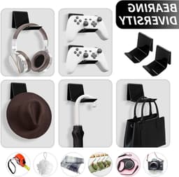 Multifunctionele hoofdtelefoonhouder voor gaming, bureauaccessoires en desktoporganizers, geschikt voor de meeste hoofdtelefoons — thumbnail 4