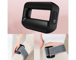 Massagepistool met 6 intensiteitsniveaus, 3 ritmemodi, handmassageapparaat, elektrisch massagepistool met heupband, oplaadbaar.