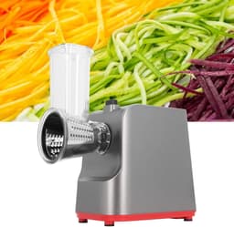 Elektrische Kaasrasp - Keukenmachine Salade Maker - Snel Groenten Snijden - 5 Roestvrijstalen Messen — thumbnail 4