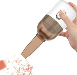 Cleaner Table Stofverzamelaar, mini-accu, roterend borstelgereedschap, lichte kruimelklopper voor desktop, cadeau, reinigingsaccessoires voor kinderen — thumbnail 5
