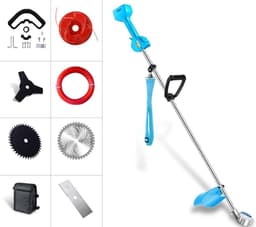 Elektrische Grasmaaier - Gazon Trimmer - Kleine Tuin Onderhoud - Draagbaar Lithium Batterij - 3000 Gram - Groen — thumbnail 1