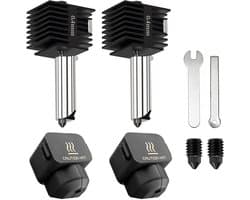Hotend Kit - Reserveprintkop - 3D Printen - Magnetische Vervanging - 04 mm Mondstuk - Zwart