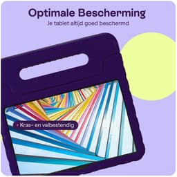 HappyCase Kinder Tablethoes Geschikt voor Lenovo Tab M11/K11 | Kindvriendelijke Hoes | Beschemhoes | Kinderhoes | met Handvat en Standaard | Paars — thumbnail 4