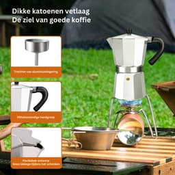 HEZIVO® Percolator Inductie - Espressomaker Gas - Koffiemaker - Espresso Maker - 150 ml — thumbnail 5
