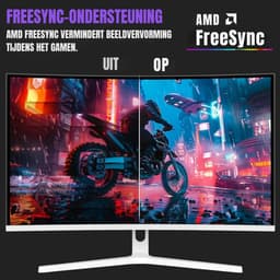 YOR® Gaming Monitor 240hz - Gaming Monitor - Wit - ‎‎18cm x 62cm x 45cm — thumbnail 4