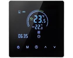 Intelligente programmeerbare thermostaat, geschikt voor verwarming en koeling in huis, met 7-daagse timer, energiebesparende modus en eenvoudige installatie.