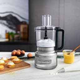Keukenmachine - Keukenrobot Multifunctioneel - Voedsel Bereiden - 3 Snelheden - 2.1 liter - Zilver — thumbnail 3
