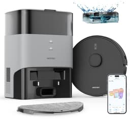 AIRROBO T20 – Robotstofzuiger - met droog zuigen, dweilfunctie en oplaadstation (60 dagen stofvrij) – App & spraakbediening – Voor haar van huisdieren & harde vloeren – 2 jaar garantie — thumbnail 1