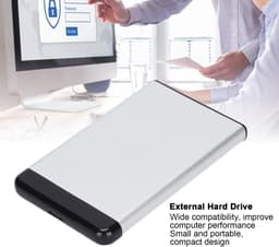 Dailygoody - Externe harde schijf - Draagbare USB 3.0 HDD - Snelle gegevensoverdracht 50-130M/S - Ultradun model - 40 GB opslag - Geschikt voor o — thumbnail 2