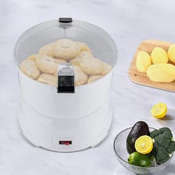 Aardappelschilmachine - Automatische Schillen - Snel Groenten Schillen - 85W Pure Koper Motor - 0.8kg Capaciteit - Wit — thumbnail 3
