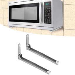 Magnetron Wandstandaard - Oven Beugel - Keuken Opbergen - Opvouwbaar Verstelbaar - 35 Kg Draagkracht - Zilver — thumbnail 2