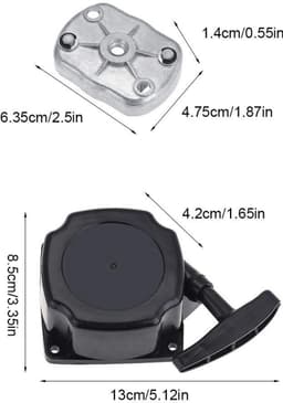 MTTproducts- Grasmaaierrol Gloednieuw - Terugslagstarter - Kunststof - Afstand 6,6 cm - Afmetingen 13 x 8,5 x 4,2 cm - Lichtgewicht 208 g - Startapparaat — thumbnail 5