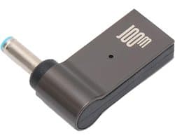 USB C Laptoplader - Adapter Converter - Laptop Opladen - Aluminium Behuizing - 100W 5A - Grijs