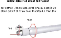 Multidirectionele projector wandbeugel met telescopisch ontwerp en in-tube kabelgeleiding, geschikt voor projectoren tot 3 kg — thumbnail 4