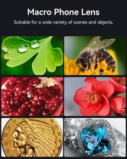 Professionele HD macro lens - Voor smartphone, Geschikt voor iPhone, Pixel, Samsung, Huawei, Xiaomi — thumbnail 4