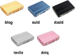 Stijlvolle Multi-Color Aluminium Visitekaartjeshouder voor Professionals, Compact en Duurzaam Ontwerp voor Mannen en Vrouwen — thumbnail 5