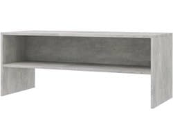 Tv-bank - Tv-meubel - Media Opbergen - Open Vak - 100 x 40 x 40 cm - Grijs