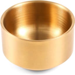 Papierclip Houder en Opbergdoos in Goud, RVS Bowl voor Kantoorbenodigdheden en Kleine Onderdelen, Ideaal voor Bureauorganisatie — thumbnail 1