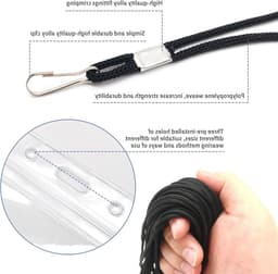 Duidelijke Plastic Naamkaart Houder met 20 Lanyards voor Bedrijven, Evenementen en Groepen - Ideaal voor Studenten en Volwassenen — thumbnail 2