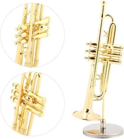 Miniatuur Saxofoon Replica in Goud met Houder en Case - Uniek Muzikaal Cadeau voor Verzamelaars en Muziekliefhebbers — thumbnail 4