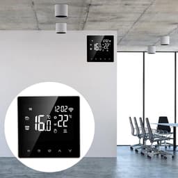 Digitale Thermostaat - Temperatuurregelaar Verwarming - Comfort Verwarmen - Intelligent Energiebesparend - AC230V - Wit — thumbnail 5
