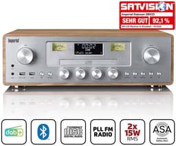 Imperial DABMAN radio met CD speler - DAB+ / FM - USB - Bluetooth - ASA Functie - Hout — thumbnail 1