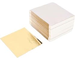 500 Stuks Gouden Blad voor Kunst en Decoratie, Multifunctioneel, Ideaal voor Gilding, Ambachten en Schilderen, Eenvoudig te Gebruiken