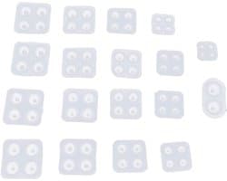 Set van 18 Siliconen Mallen voor DIY Ogen, Handgemaakte Oogbol Gereedschap voor Creatieve Projecten en Knutselen