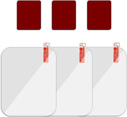 3 Pcs Self Adhesive Pads Replacement Mounting Tape, Double Sided Tapes for Dashcam Attachment, Camera Strap, Phone Car Holder, with 3pcs Car Windshield Electrostatic Sticker (1.4×1.35 — thumbnail 1