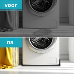 Quvo® Lekbak Wasmachine - Lekbak - Anti Trillingsmat Wasmachine - Lekbak Wasmachine 60x60 x - Lekbak Wasmachine Universeel - Zwart - 60cm x 60cm x 2cm — thumbnail 4