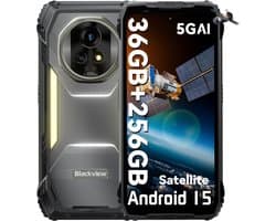 Blackview XPLORE 2 Satellite - Robuuste Smartphone - 5G - 36GB RAM - 256GB ROM - 6.78 inch - Robuuste Telefoon - Nachtzicht - Android 15 - NFC - GPS - Zwart