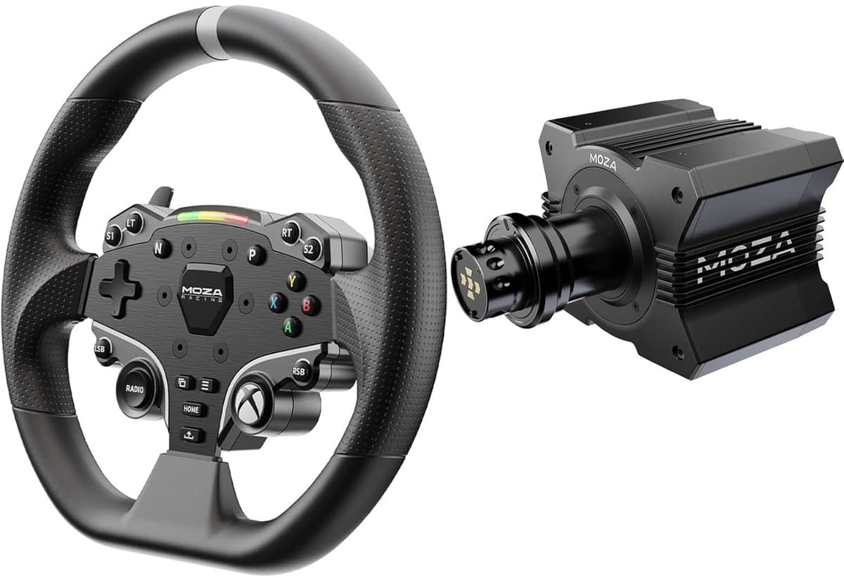 MOZA R9 V3 + MOZA ESX Steering Wheel Bundle – Direct Drive 9Nm – Xbox & PC — afbeelding 1