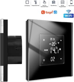 Slimme Thermostaat - Kamertemperatuurregelaar - Verwarming Regelen - Touchscreen Bediening - 16A - Wit — thumbnail 4